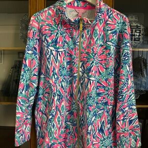 Lilly Pulitzer Vibrant Pink and Blue Jacket